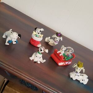 Vintage Lot of 6 McDonald's 101 Dalmatians Happy Meal Toys (1996)